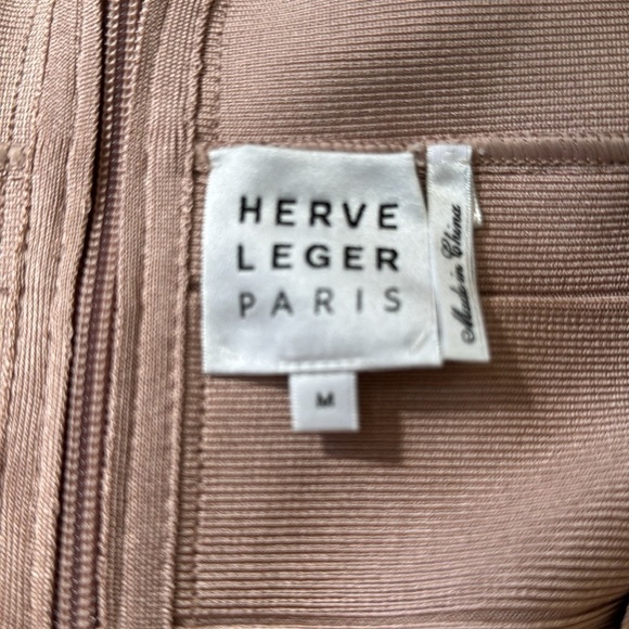 NWOT Herve Leger rose-gold bandage dress size M - Picture 8 of 10